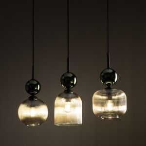 Lampada a sospensione SOPHIA VERDE COGNAC 3