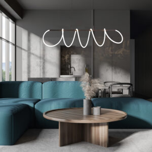 Lampadario moderno ZigZag BK