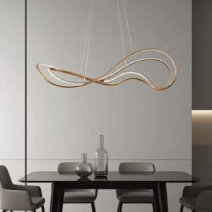 TWIST PENDANT ORO-Lampada a sospensione moderna con dimmerazione 3-Step