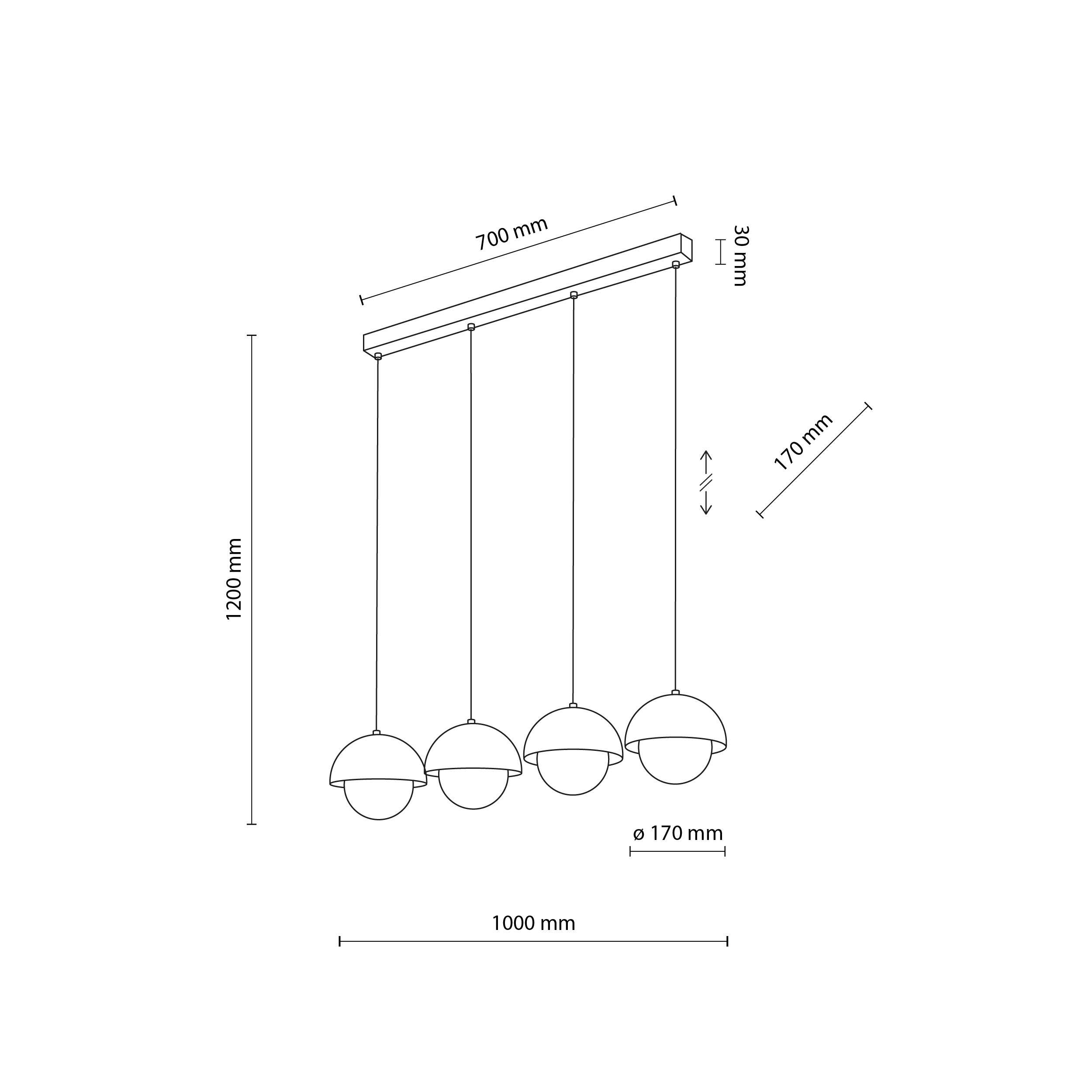 Lampada a sospensione Bono 10213 – Design minimal e raffinato Lampada a sospensione Bono
