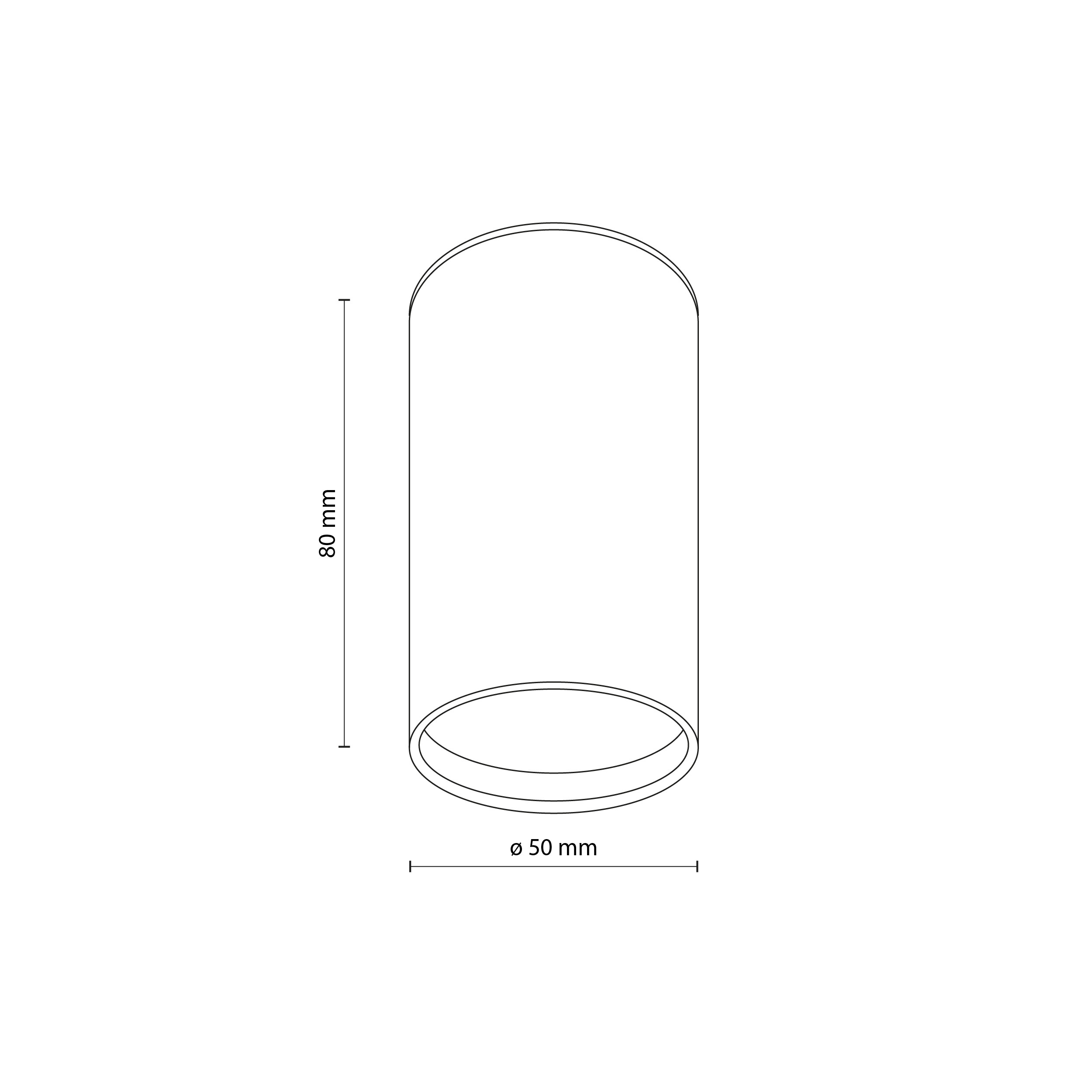 Faretto TOP Kashmere 1xGU10 – Design moderno e minimal Faretto top Kashmir