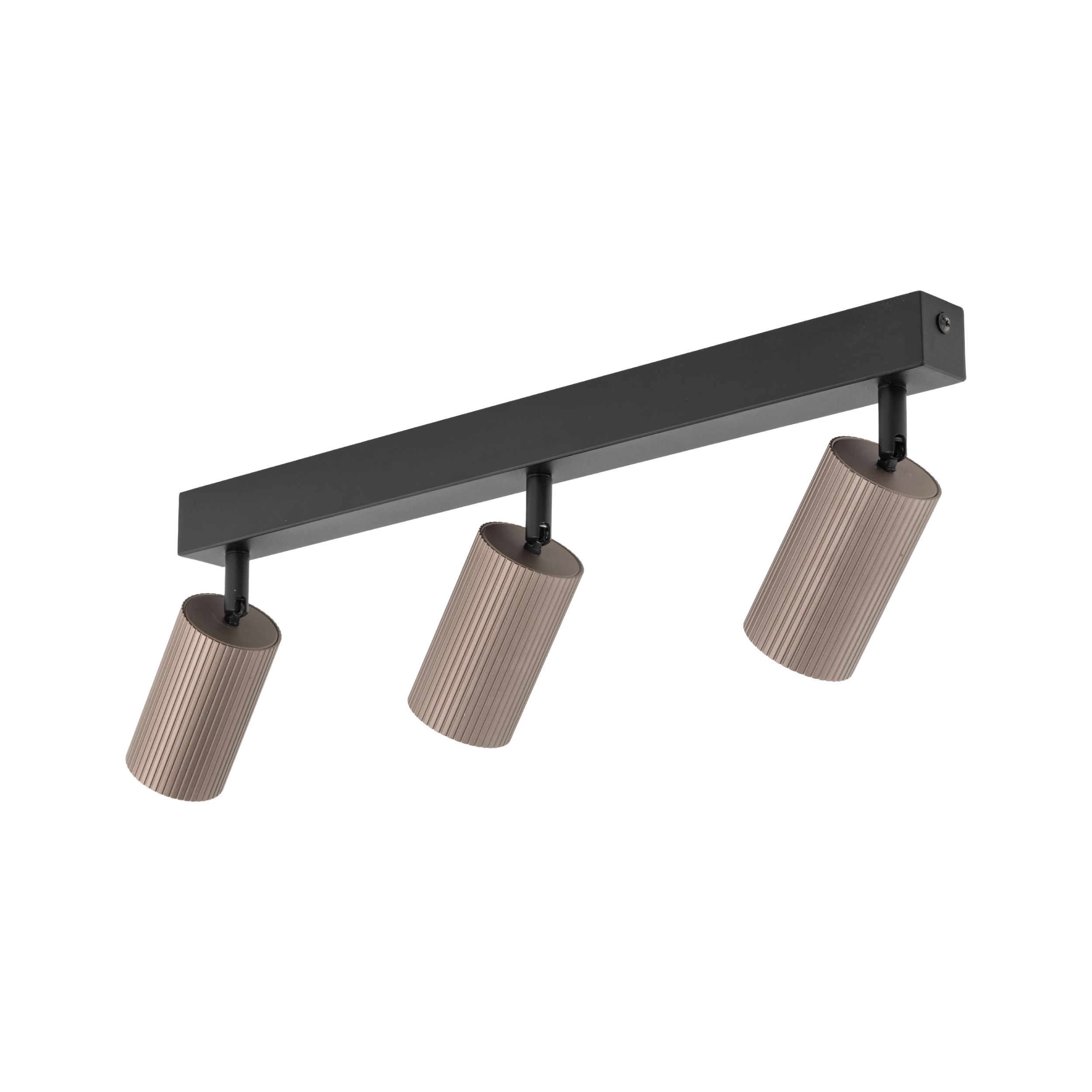Faretto da soffitto TUNE MARRONE 3XGU10 – Illuminazione Straordinaria, Tripla Potenza e Design Raffinato Faretto da soffitto TUNE MARRONE 3XGU10 in metallo marrone dal design tubolare moderno ed elegante. Dotato di triplo attacco GU10 per lampadine LED o alogene (non incluse), offre un’illuminazione potente, versatile e raffinata. Perfetto per soggiorni, camere, corridoi e uffici, è resistente, facile da installare e ideale per arredamenti contemporanei.